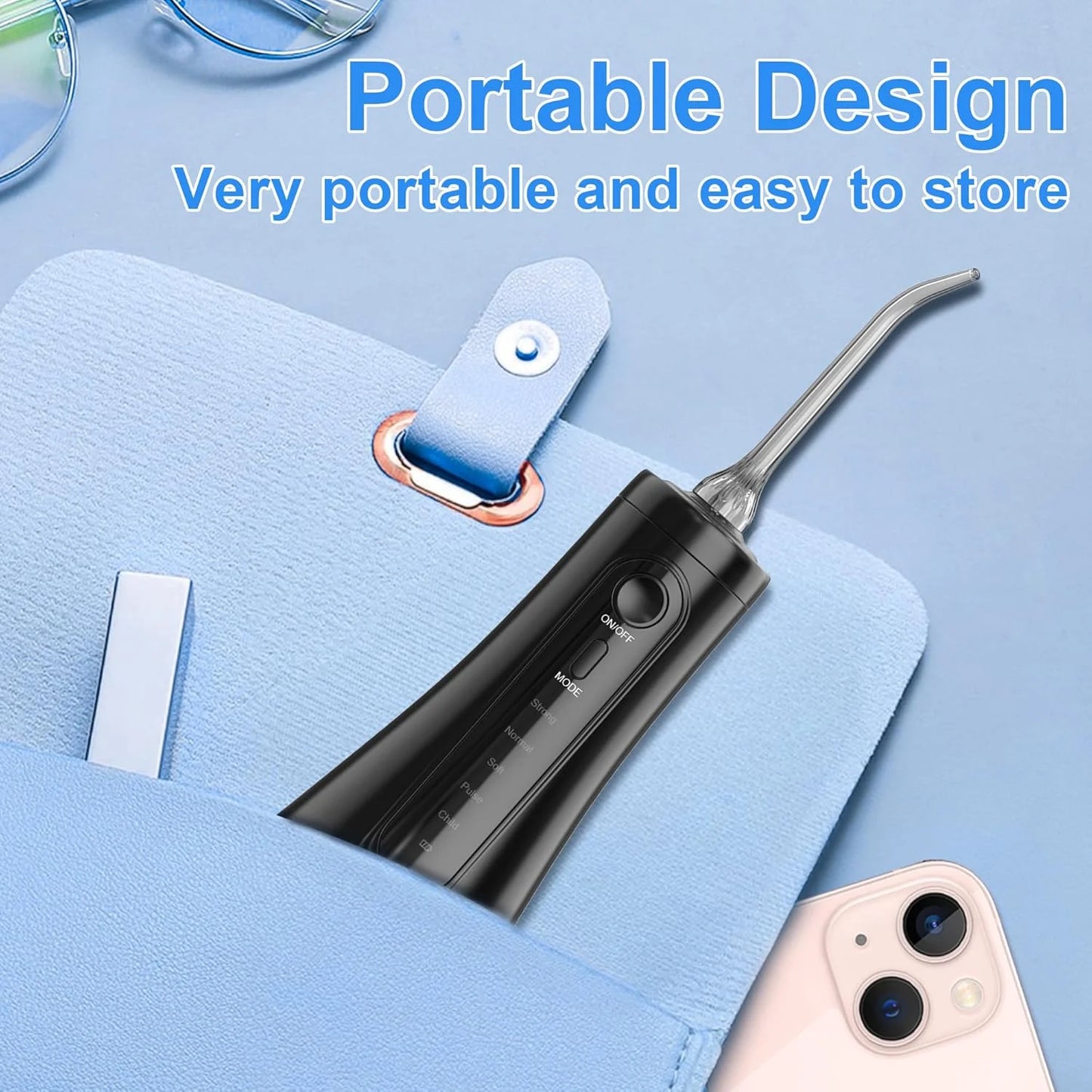 SEJOY Dental Oral lrrigator for Men Women Teeth Cleaner Portable Dental Water Flosser 4 Modes IPX7 Mouth Washing Machine