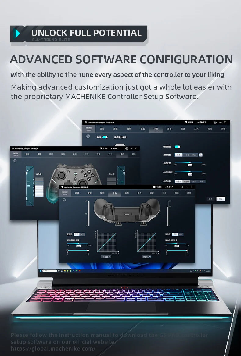 Machenike G5 Pro Gamepad Wireless Hall Trigger&Joystick Mecha-Tactile Buttons Gaming Controller For Switch PC Android IOS