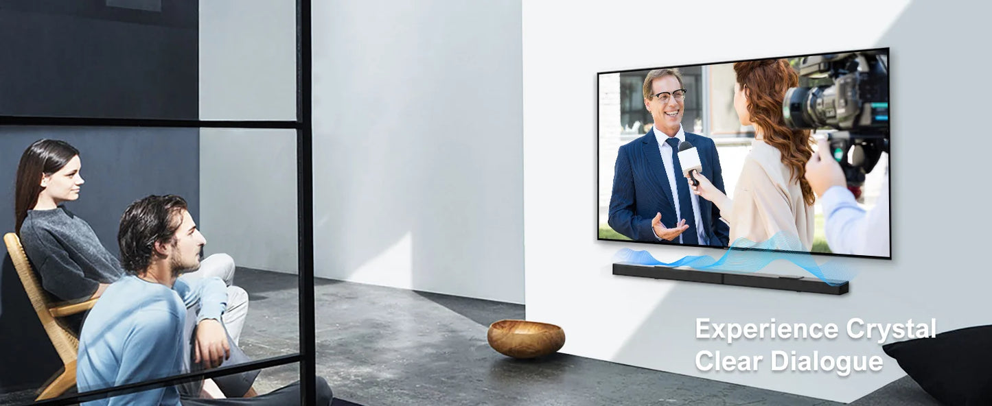 ULTIMEA 5.1.2 Dolby Atmos Soundbar, 360° ASL-Aural Spatial & Localization Technology, 4K HDR Pass-through Bluetooth Home Theater