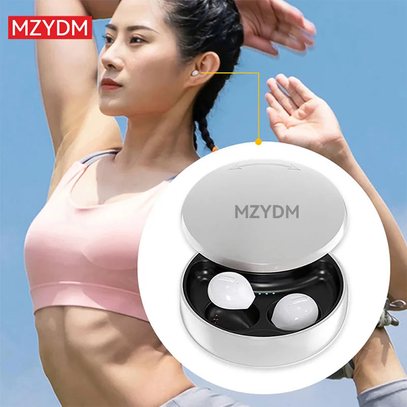 MZYDM Mini Earbuds TWS Wireless Bluetooth Sleep Hidden In Ear Earphones X21S Invisible Sports Waterproof Headphones Built-in Mic