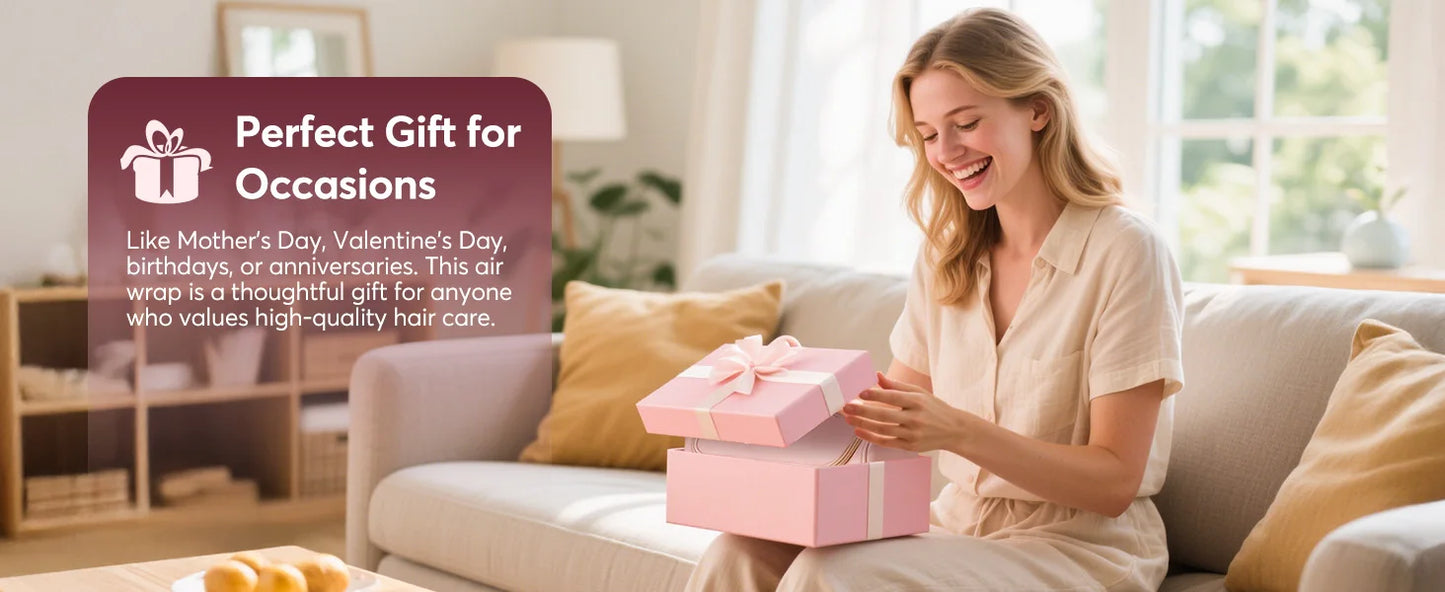 High Speed 5 in 1 Hair Dryer Hot Air Comb Set,Hair Brush Curling Iron Hair Straightener Styling Tool For Blow Dryer Gift Box