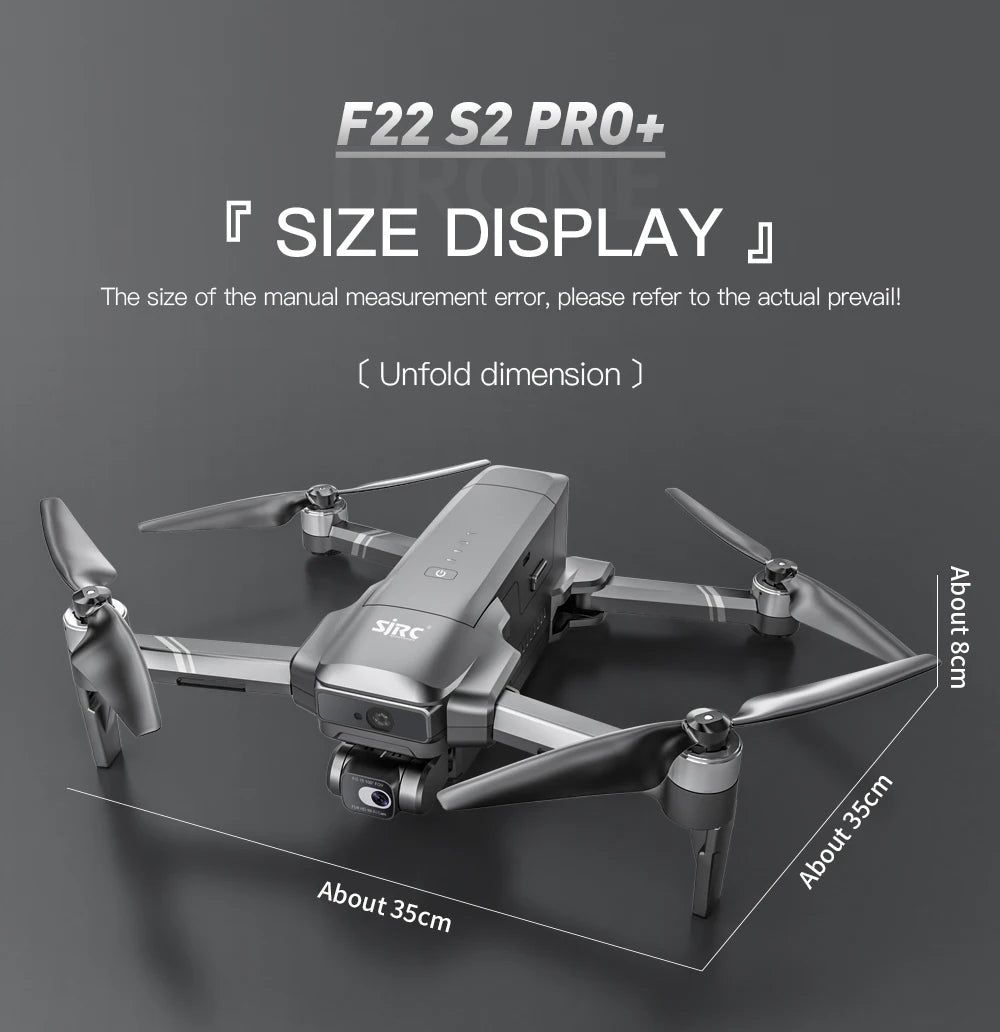 SJRC F22 S2XR PRO+ GPS Professional Drone With 4K EIS Camera Obstacle Avoidance Drones 2Axis Stabilized Gimbal 6KM RC Quadcopter