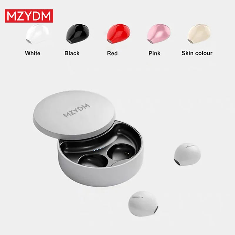 MZYDM Mini Earbuds TWS Wireless Bluetooth Sleep Hidden In Ear Earphones X21S Invisible Sports Waterproof Headphones Built-in Mic