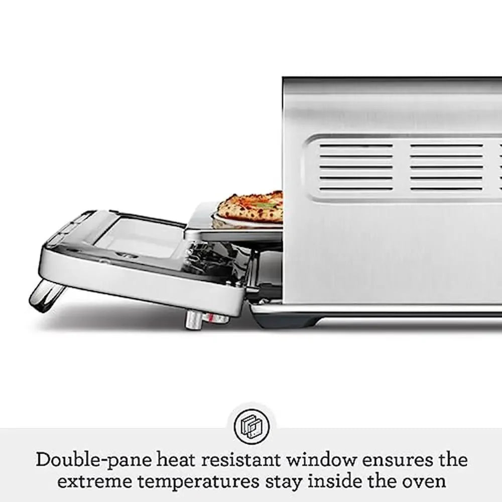 Pizzaiolo Pizza Oven 750°F Wood Fired Style 2 Minute Bake Element IQ Preset Functions Brick Oven Taste Charred Base Leopard