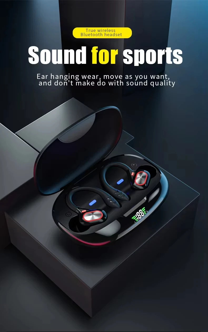 S730 Wireless Bluetooth Earphones Sports Ear Hook 9D High Fidelity Stereo Waterproof Earphones In Ear Microphone