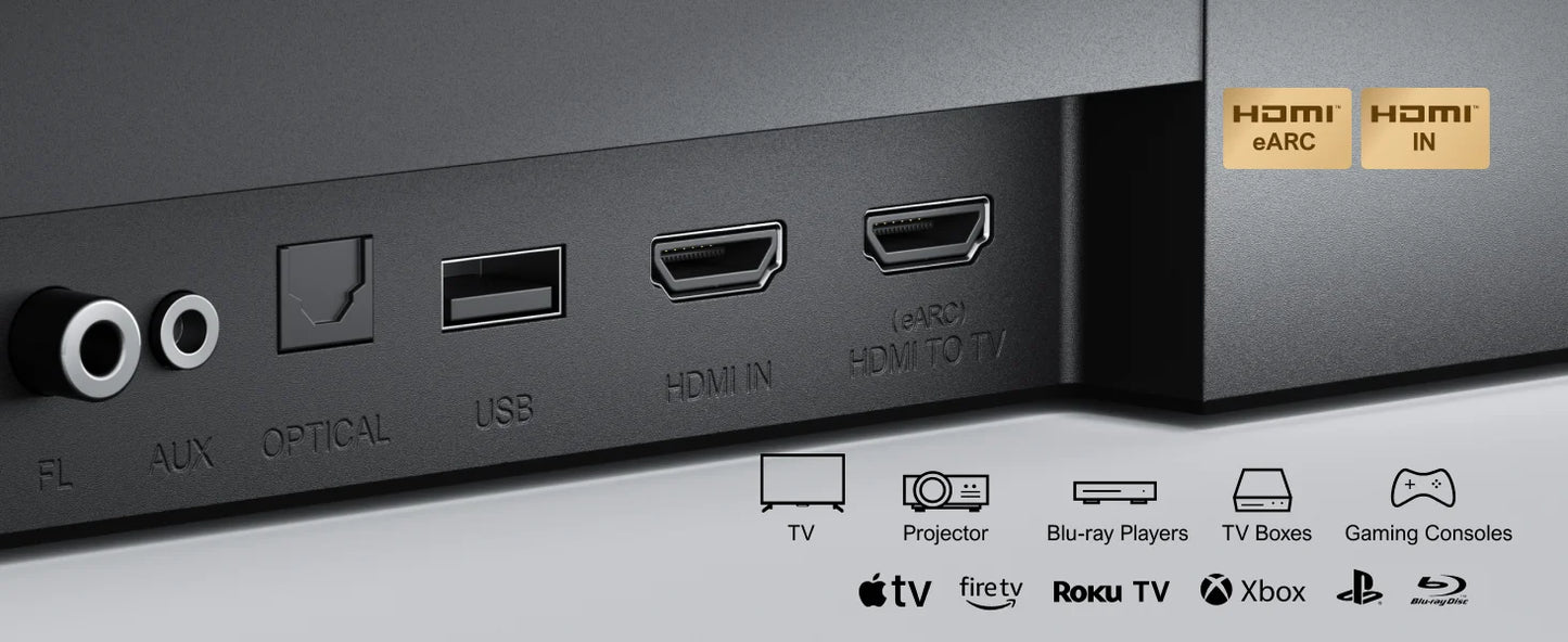ULTIMEA 7.1 Surround Sound System Sound bar for TV with Dolby Atmos&APP Control, Home Cinema Bluetooth Speaker with Subwoofer
