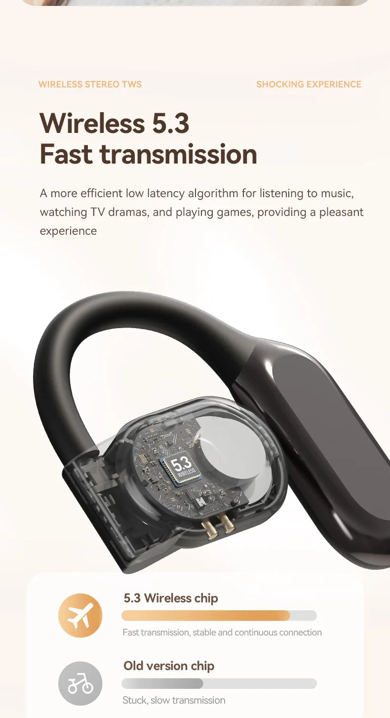 Wireless Bluetooth Headphones OWS Open Headset Air Conduction Ear Hook Earphones Handsfree Noise Canceling Audifonos Sports