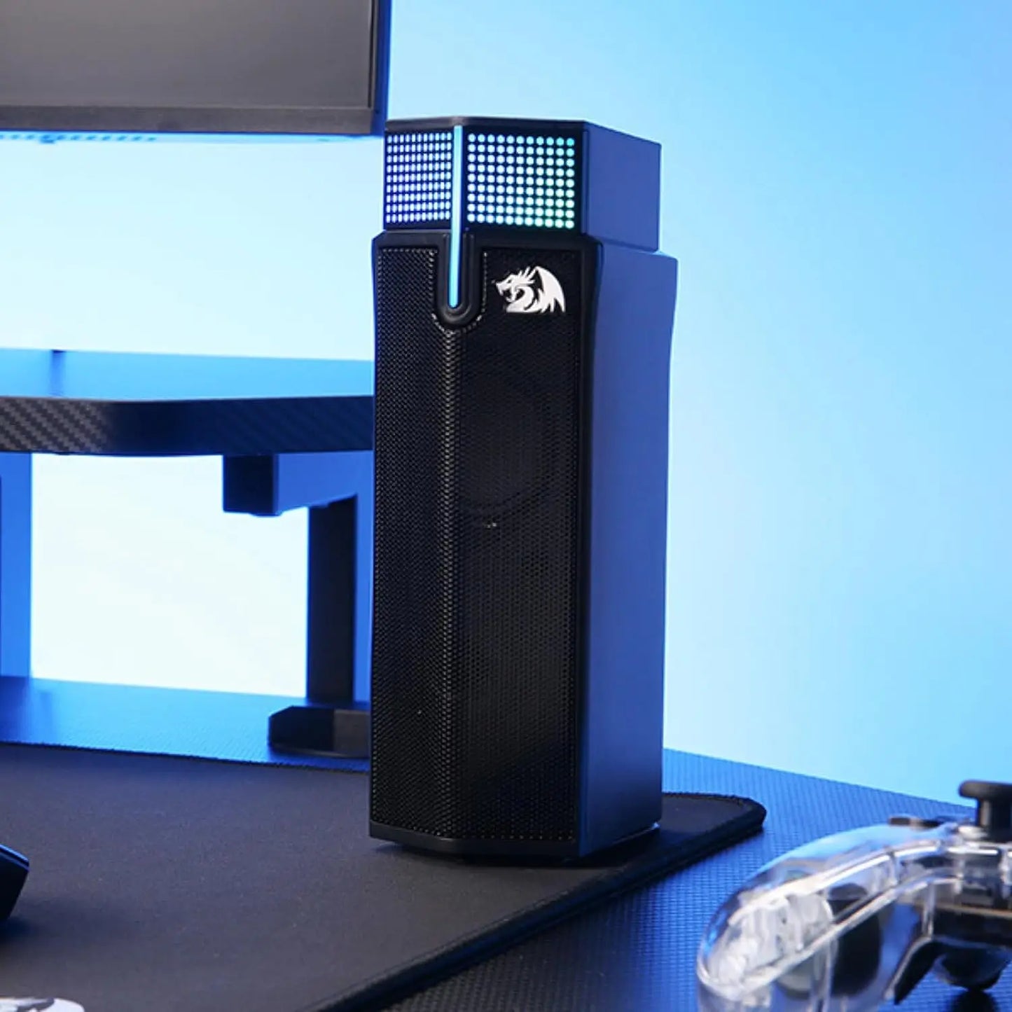 Redragon GS511 Wireless RGB Desktop Speakers, 2.0 PC Gaming Soundbar, RGB Backlight & All-in-one Control, USB Powered