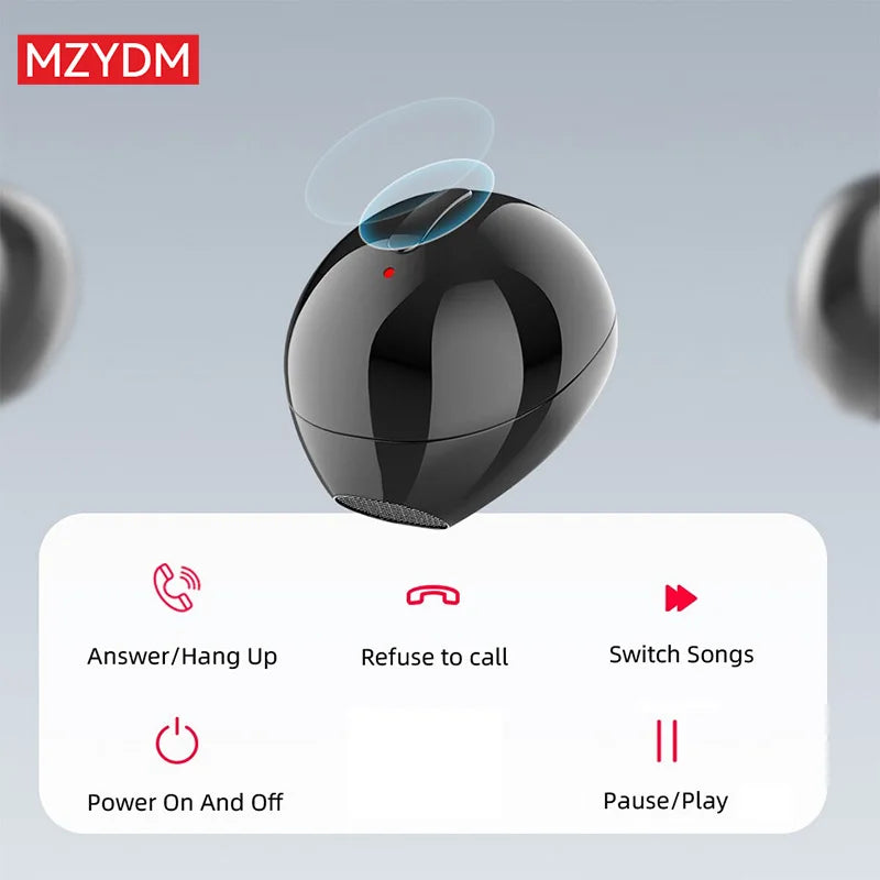 MZYDM Mini Earbuds TWS Wireless Bluetooth Sleep Hidden In Ear Earphones X21S Invisible Sports Waterproof Headphones Built-in Mic