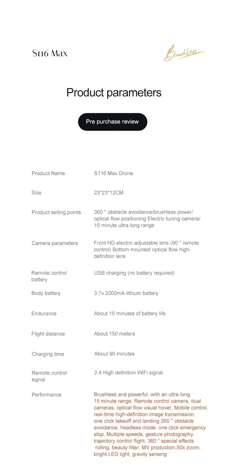 2025 New S116 MAX 8K Drone 3 Batteries+WIFI FPVDual Camera Ptical Flow 360° Obstacle Avoidance Brushless Motor RC Quadcopter