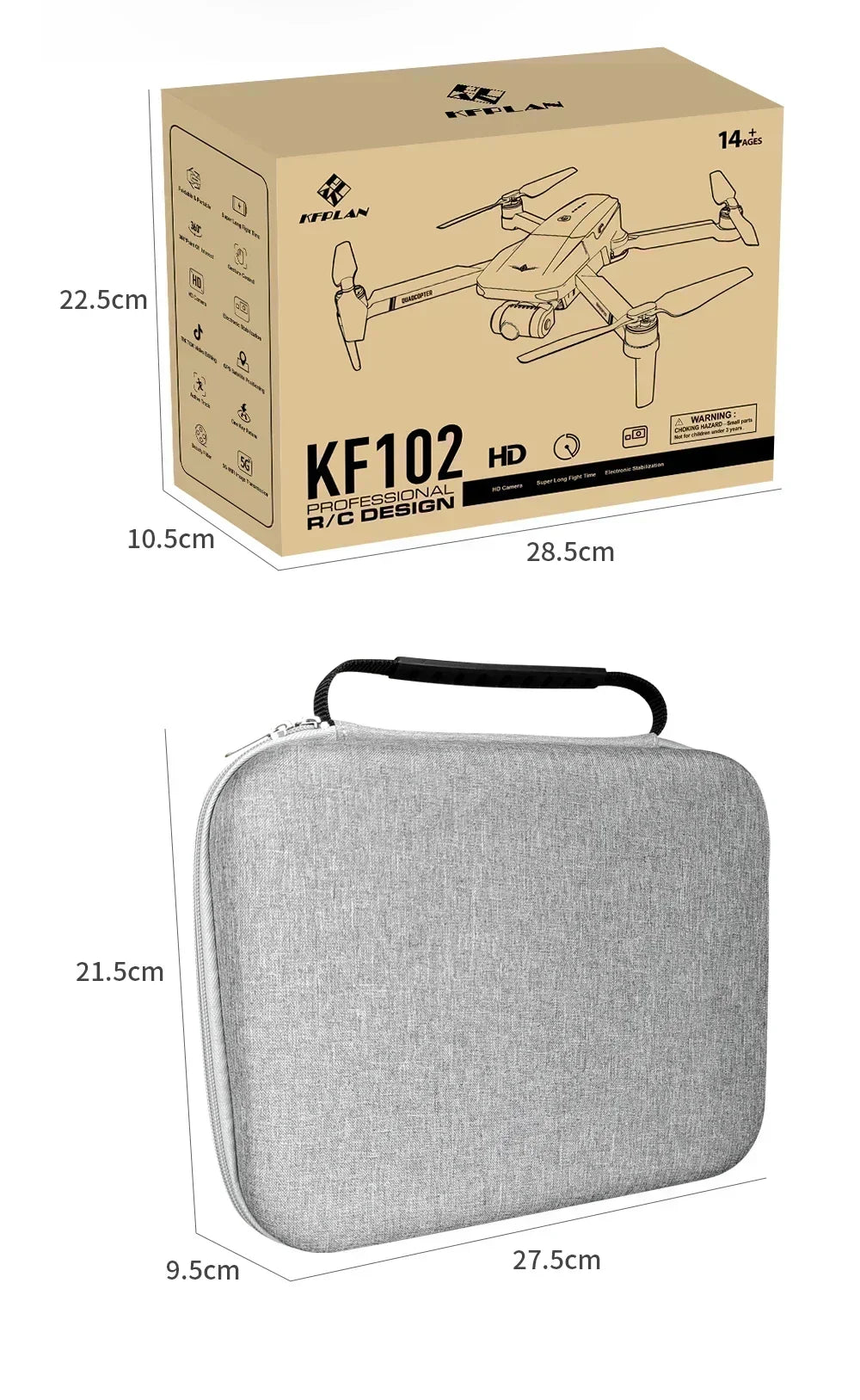 2025 KF102 4K HD GPS Drone with Dual Camera 2-Axis Gimbal Optical Flow WiFi FPV, Foldable Toy for Beginners and Professionals