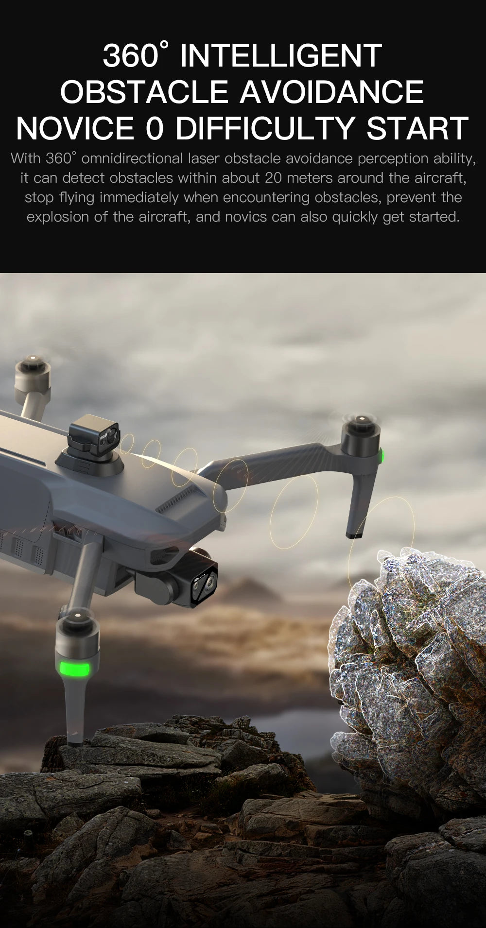 ZLL SG909 MAX GPS Drone With 4K Camera 6KM Touch Screen RC Profesional Drone 360° obstacle avoidance Foldable RC Quadcopter