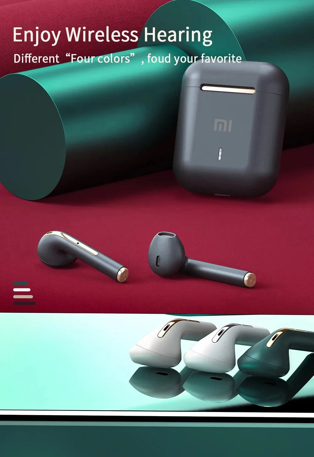 Original Redmi Headset Wireless Earphones Bluetooth Headphones True For Stereo Sport Game TWS Earbuds In Ear With Mic Touch