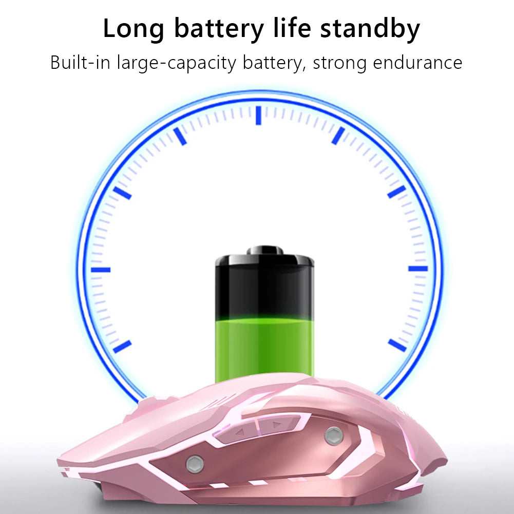 Wireless Computer Silent Gaming Mouse Laptop 2.4GHz Mute Mouse USB Portable Home Office Mouse Accessory