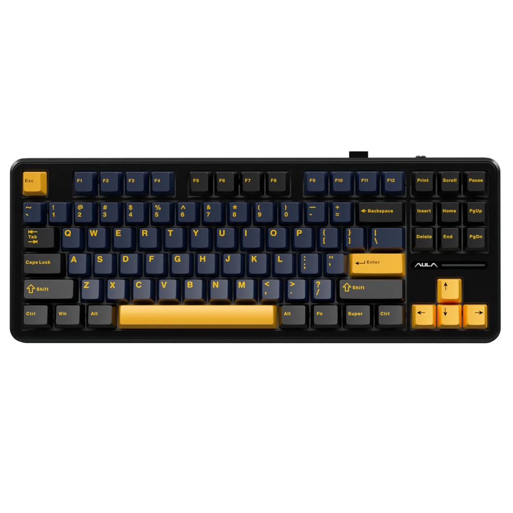 AULA F87 Wireless Keyboard 87 Keys Compact TKL 3 Modes Gasket Gaming Keyboard Hot-Swap RGB Custom RGB Backlit Bluetooth Keyboard