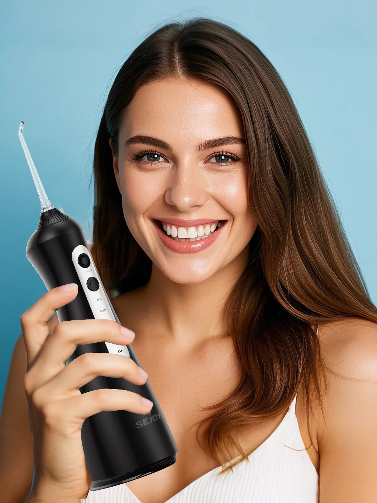 SEJOY Dental Oral lrrigator for Men Women Teeth Cleaner Portable Dental Water Flosser 4 Modes IPX7 Mouth Washing Machine