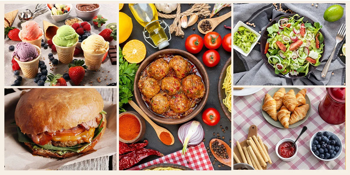 Food Processor Electric Meat Grinder 500W Food Chopper 2 Speed for Vegetable Kitchen Cutter Medium Super Chopping Grinding