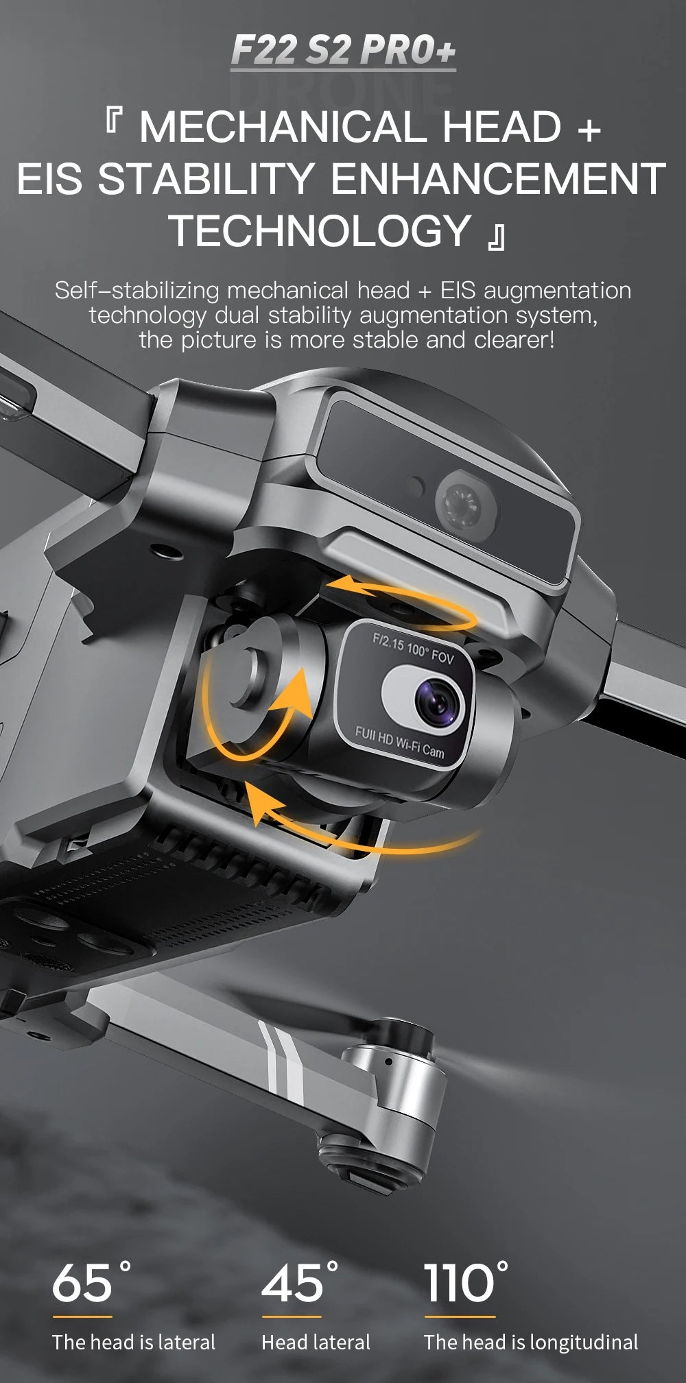 SJRC F22 S2XR PRO+ GPS Professional Drone With 4K EIS Camera Obstacle Avoidance Drones 2Axis Stabilized Gimbal 6KM RC Quadcopter