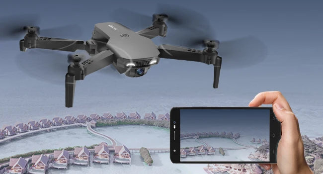 2 Batteries K10 MAX: 3 Camera Remote Control Drone with SD Three ESC Camera Optical Flow Positioning 360° Obstacle Avoidance 2.4