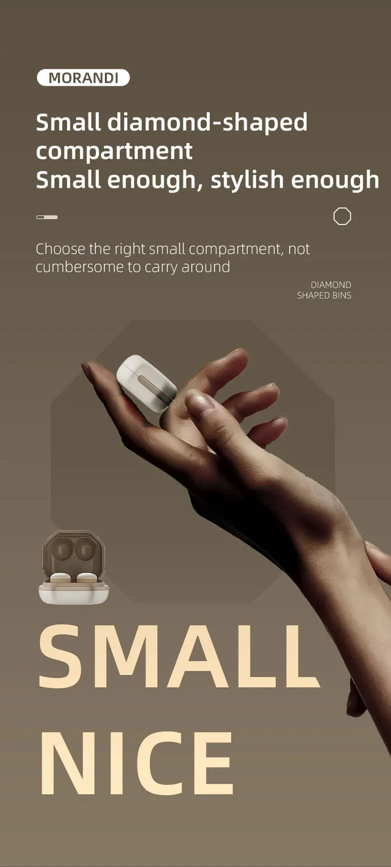 Wireless Bluetooth Earphone Noise Cancelling Earbuds Headphone Headset Blutooth Phone Cellphone in Ear Buds Mini TWS Blootooth