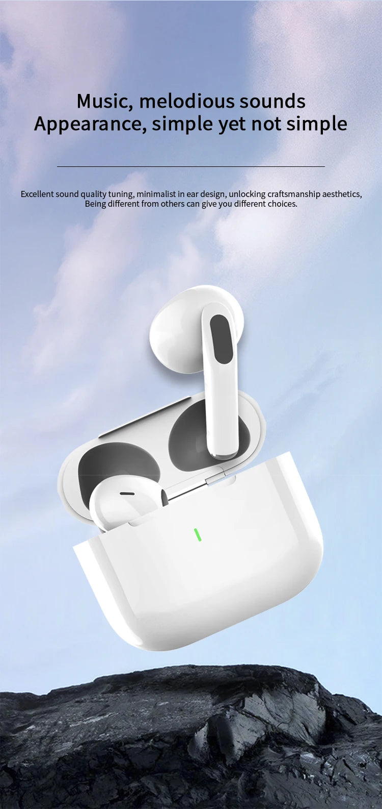 2025 New Air Pro TWS Wireless Bluetooth Earphones Headphones In Ear Earbuds Sports Noise Cancelling Headset for IPhone Android