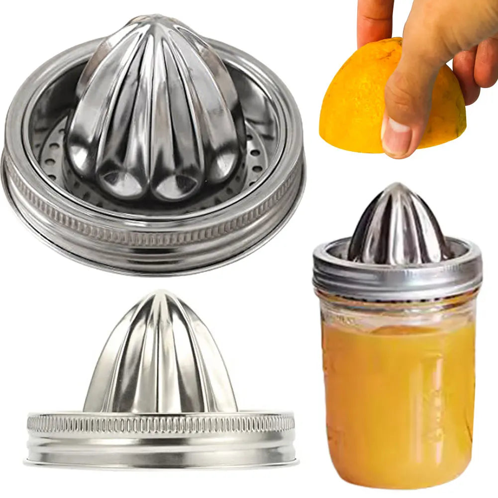 Stainless Steel Lemon Juicer Manual Citrus Juicer Citrus Lemon Juice Squeezer for Mason Jars