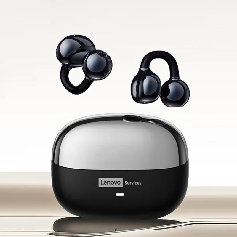 Original Lenovo LE302 Bluetooth Earphones HiFi Sound Ear Clip Earbuds Sports Music Long Battery Life Wireless Headphones Choice