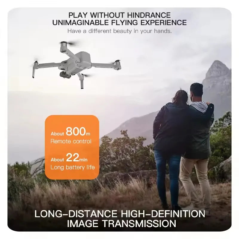 2025 KF102 4K HD GPS Drone with Dual Camera 2-Axis Gimbal Optical Flow WiFi FPV, Foldable Toy for Beginners and Professionals
