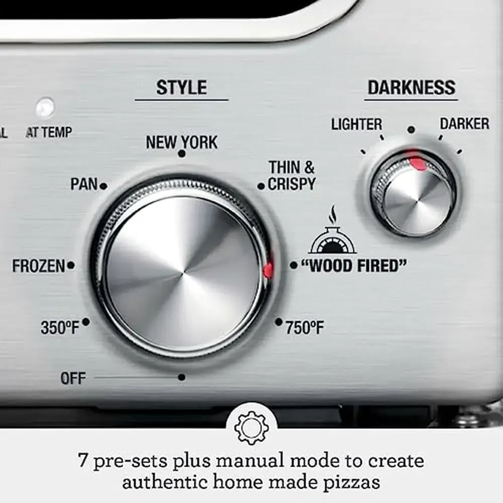 Pizzaiolo Pizza Oven 750°F Wood Fired Style 2 Minute Bake Element IQ Preset Functions Brick Oven Taste Charred Base Leopard