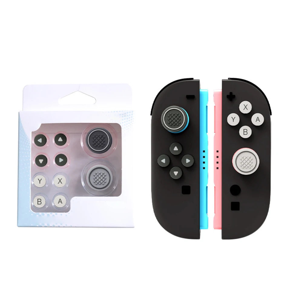 Joystick Cap & Button Stickers Button Grips Caps Non Slip Button Sticker Covers Controller Thumb Grip Joystick Caps for Switch 2