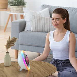 Bluetooth Speaker with Night Light, Wireless Charging, Perfect Teenage Birthday Gift for Tween Girls