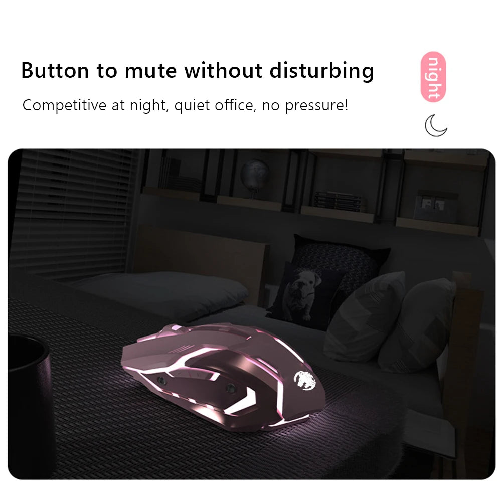 Wireless Computer Silent Gaming Mouse Laptop 2.4GHz Mute Mouse USB Portable Home Office Mouse Accessory