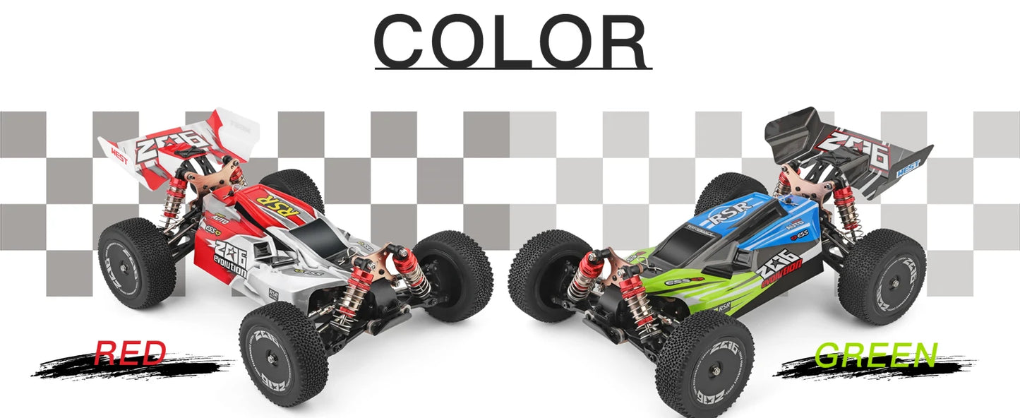 WLtoys 144001 Racing RC Car,1:14 Scale High Speed Remote Control Car, 60Km/h, Suitable for Outdoors and gift