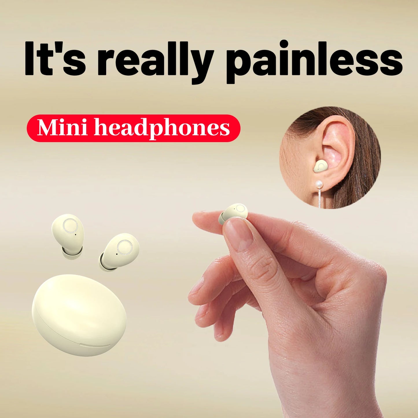 SK31 Mini Sleeping 5.4 Bluetooth Earphone Wireless Headphones Sport Running Invisible Earbuds HIFI Bass For Xiaomi Redmi Headset