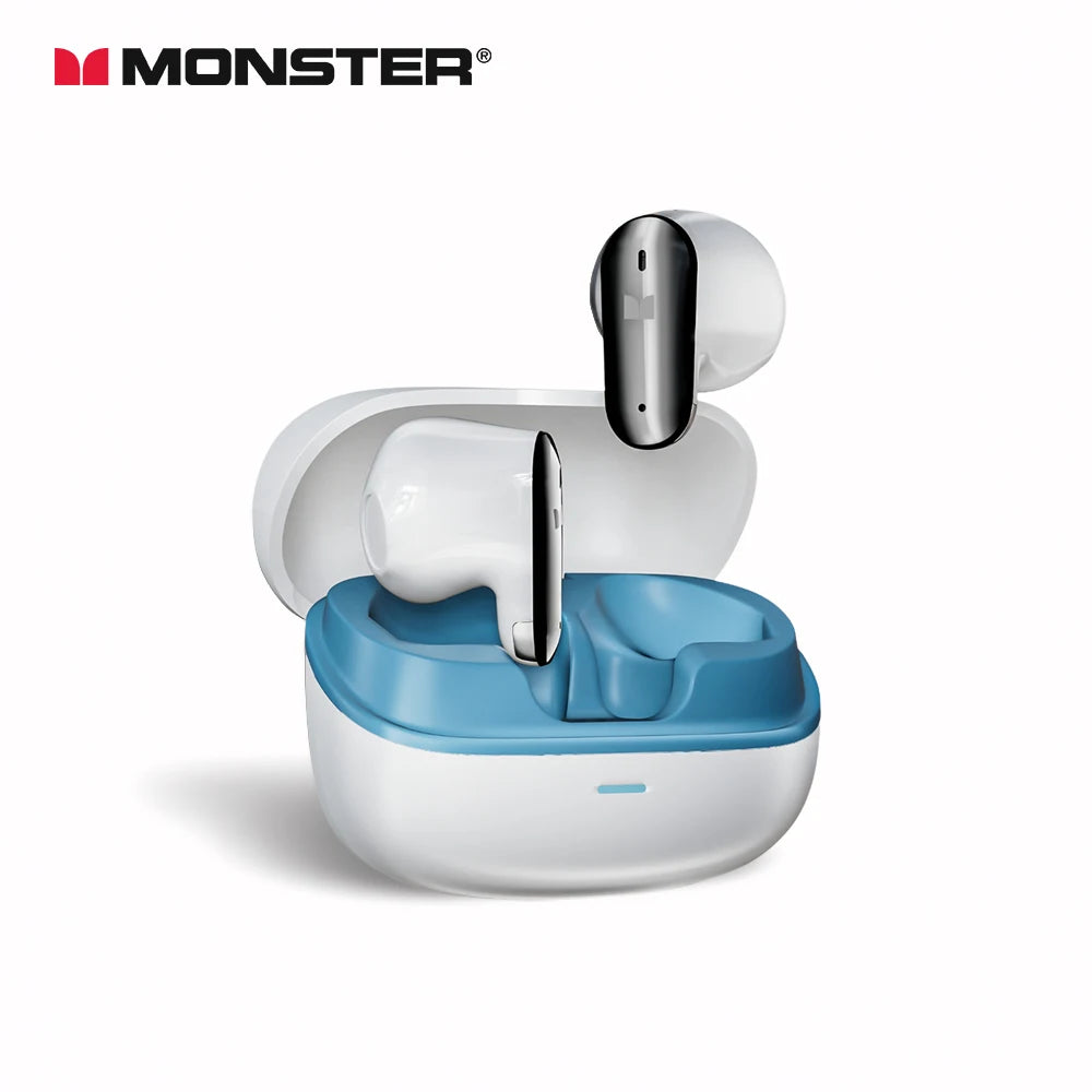 Monster GT19 Ultra Mini Ture Wireless Earbuds Invisible In-Ear Bluetooth 5.3 Earphone IPX5 Waterproof Sports Ear Buds with Mic