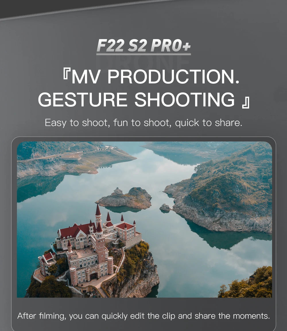 SJRC F22 S2XR PRO+ GPS Professional Drone With 4K EIS Camera Obstacle Avoidance Drones 2Axis Stabilized Gimbal 6KM RC Quadcopter