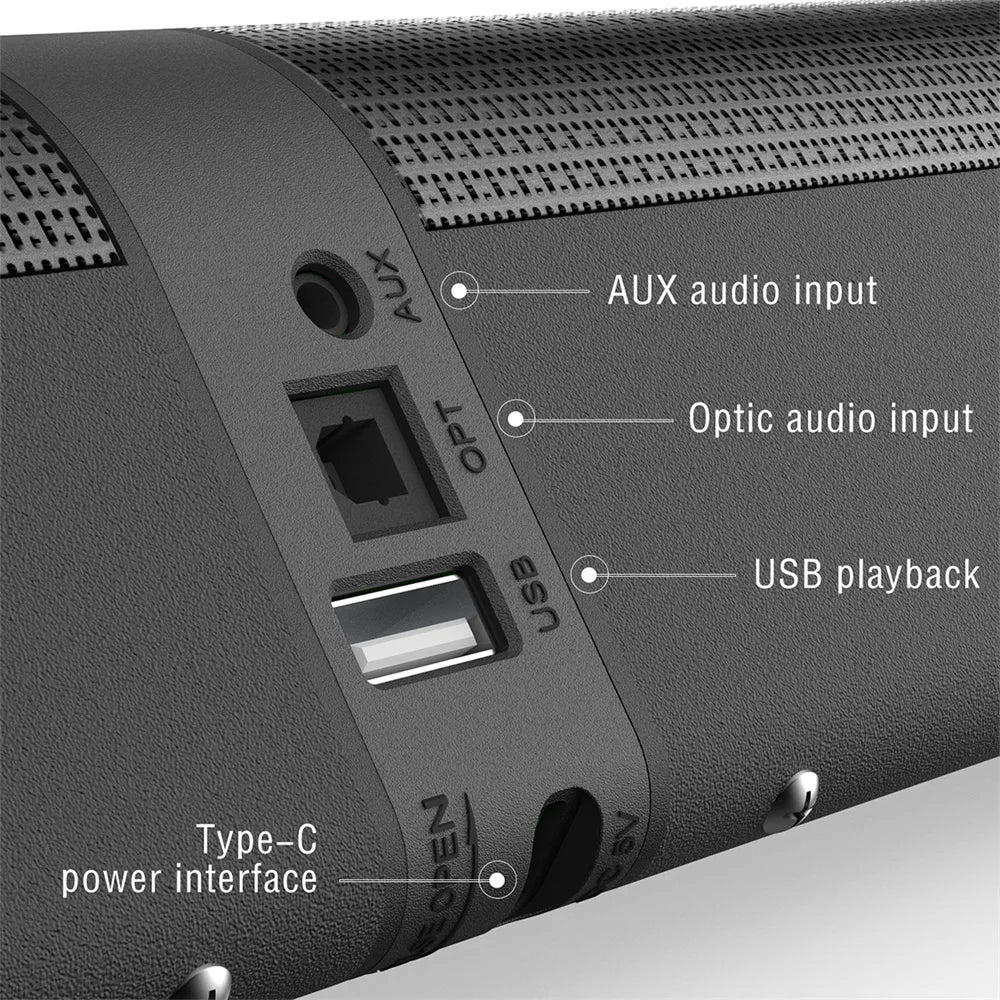 Sound Bar TV Sound System Wireless Bluetooth 4 Speaker Subwoofer Home Theater High Quality Portable Rechargeable 2 in 1 Speaker