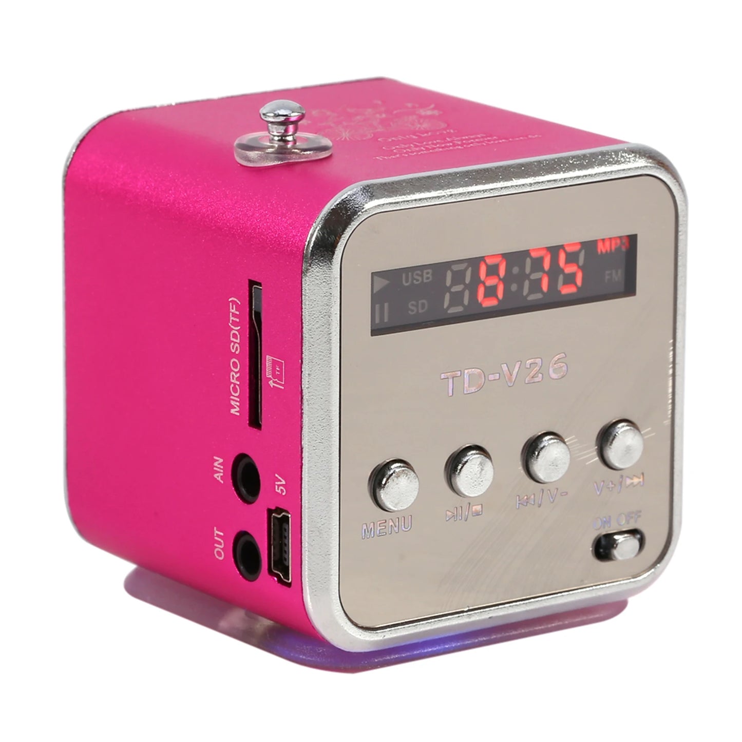 TD-V26 Mini Portable Sound Speaker TF Card FM Radio AUX Stereo Music Player Bluetooth Speaker For PC Computer Phone Mobile