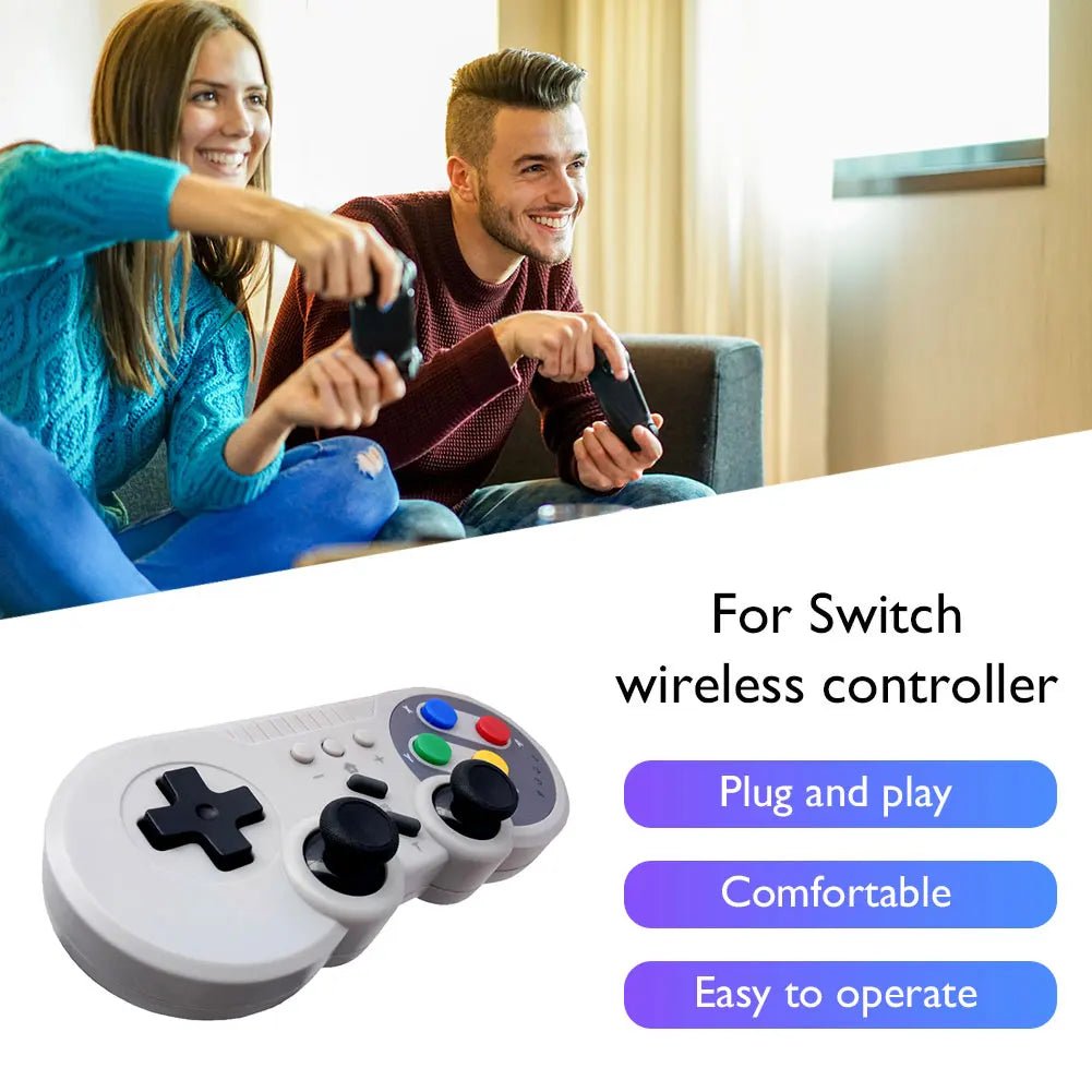 Wireless Gamepad Controller for Nintendo Switch Gamepad Game Controller for Windows PC Dual Motor Vibration Turbo Function