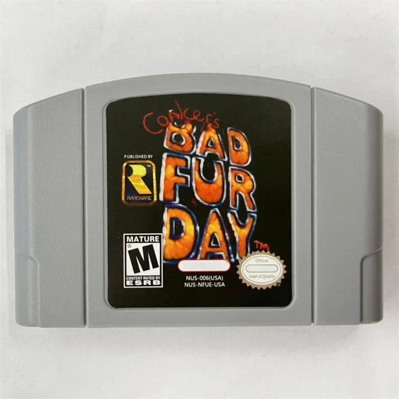 N64 Game Card Conkers Bad Fur Day US Version/n64 Game