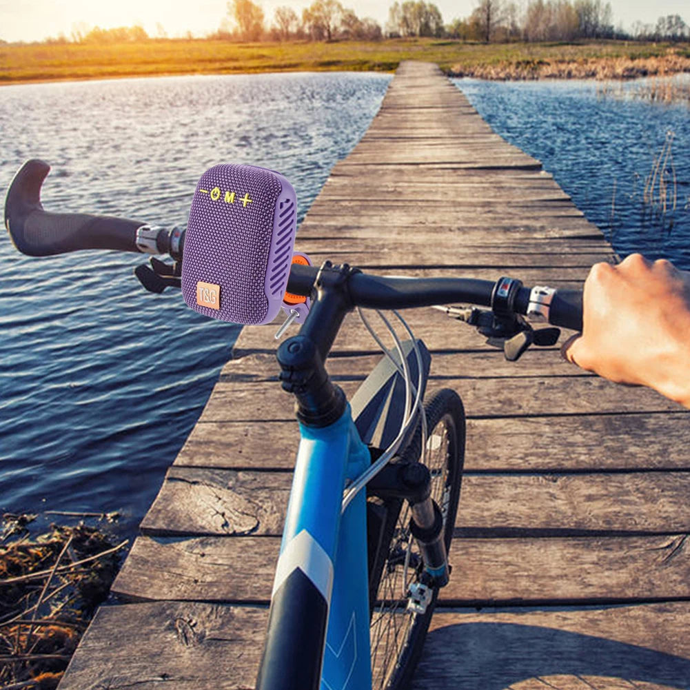 TG392 Bicycle Wireless Stereo Speaker Type-C USB Rechargeable Portable Outdoor Boombox Waterproof Bluetooth-compatible FM Radio