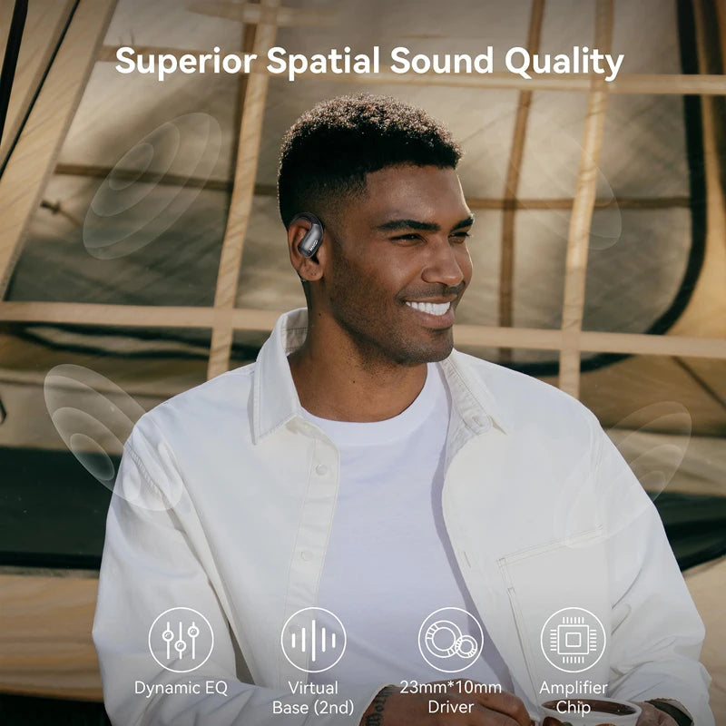 MINISO X28 Bluetooth Headset 5.4 Sports Headset Button Control Noise Cancelling Foldable Ear Hanging Headphones 48 Hours Of Lon