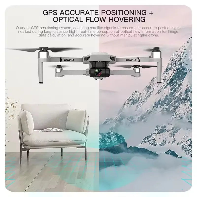 2025 KF102 4K HD GPS Drone with Dual Camera 2-Axis Gimbal Optical Flow WiFi FPV, Foldable Toy for Beginners and Professionals