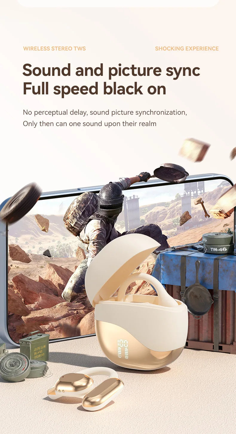 Wireless Bluetooth Headphones OWS Open Headset Air Conduction Ear Hook Earphones Handsfree Noise Canceling Audifonos Sports