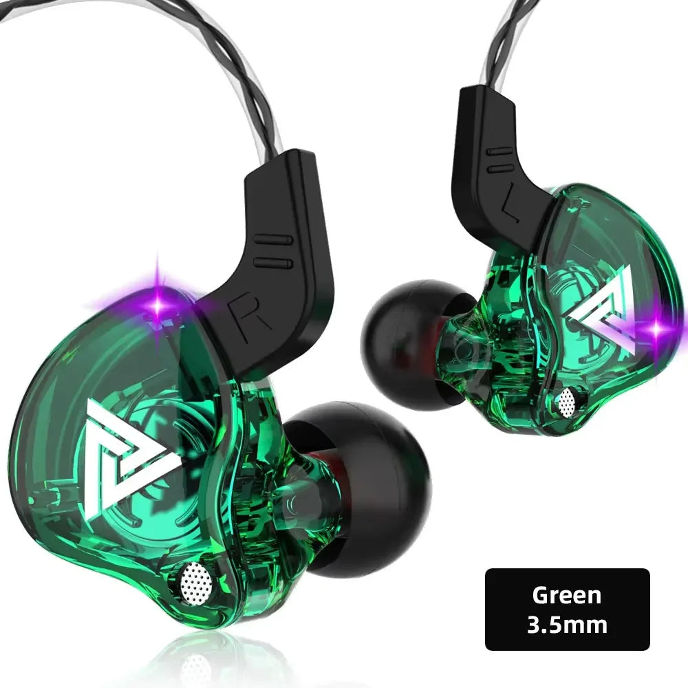 QKZ AK6 In Ear Earphone 6 Dynamic Driver Unit Headphone With Mic Stereo Sports HiFi Subwoofer Headset Monitor Earbuds For iPhone
