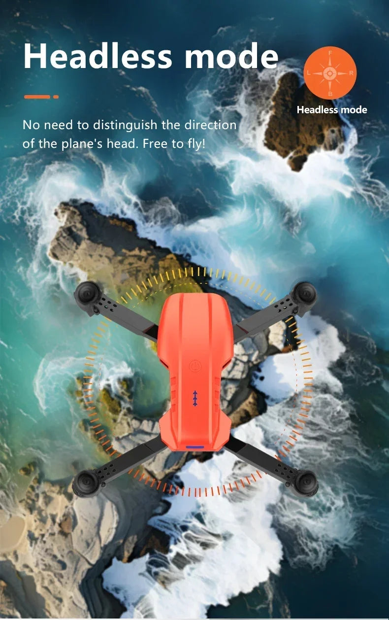 E99Pro 4K FPV Drone 2025 Newest 1080P HD Camera WiFi Live Video Foldable RC Quadcopter Altitude Hold Headless Mode Easy to Fly