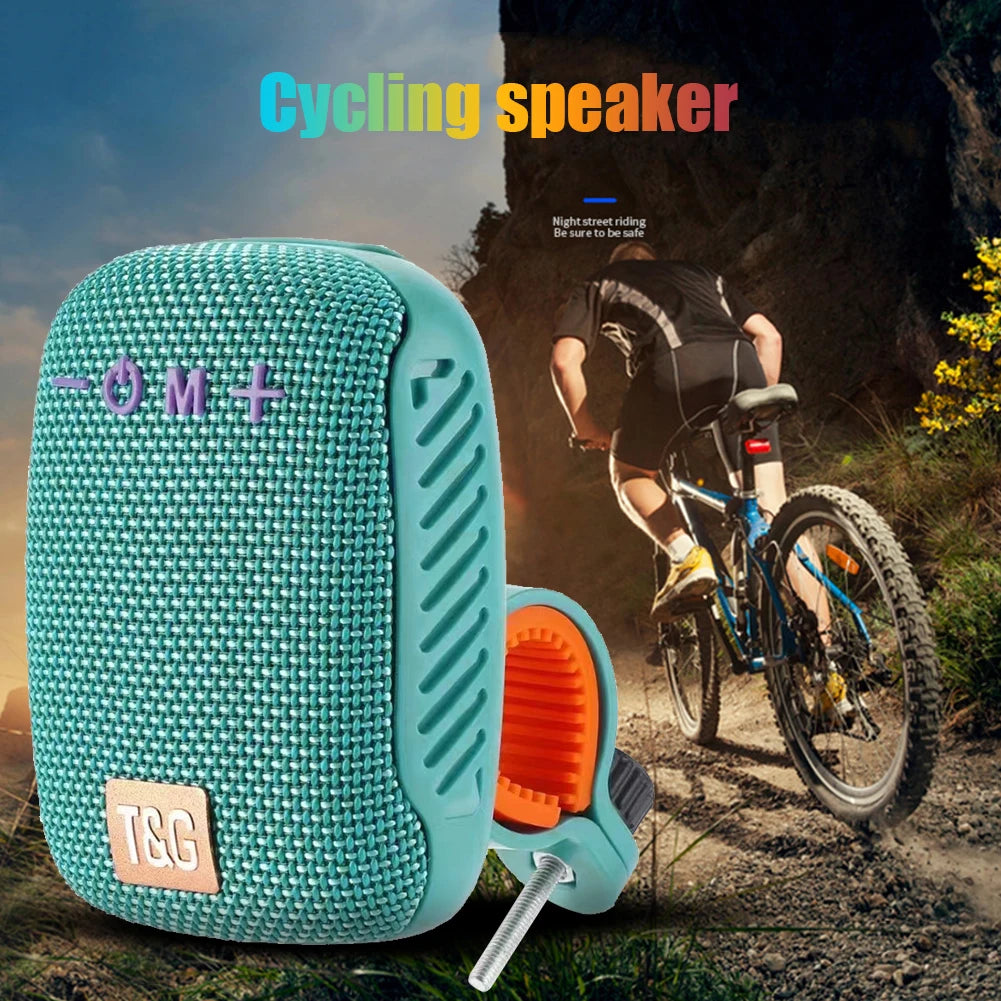 TG392 Bicycle Wireless Stereo Speaker Type-C USB Rechargeable Portable Outdoor Boombox Waterproof Bluetooth-compatible FM Radio