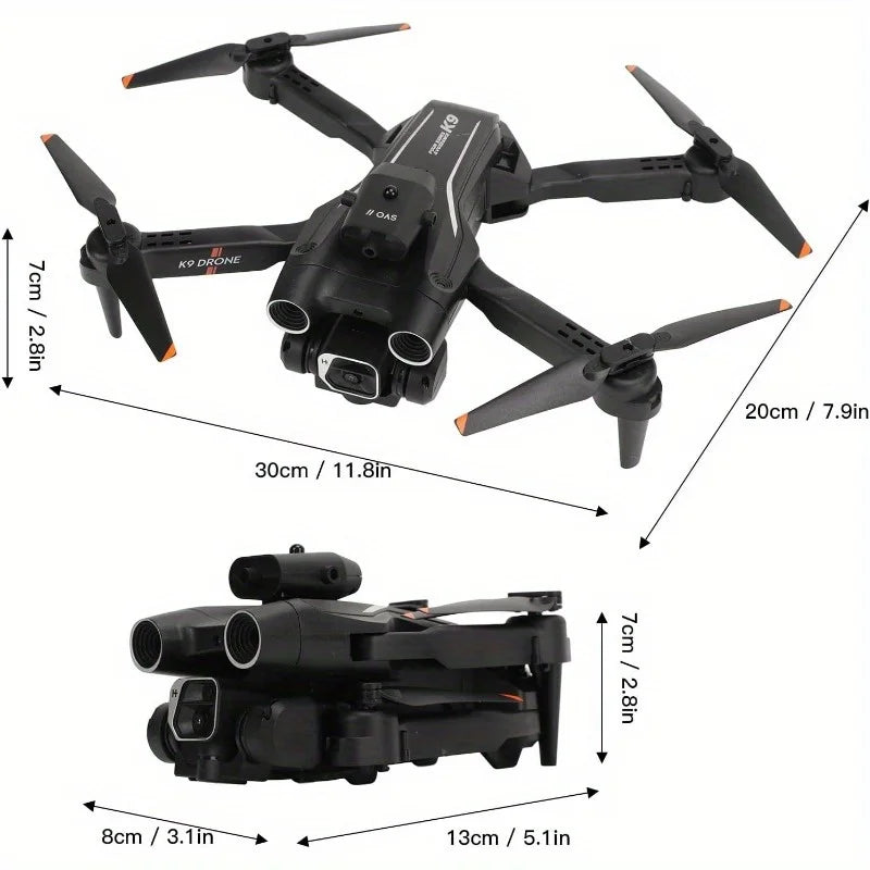 Foldable Camera Drone for Beginners & Adult - Four Direction Obstacle Avoidance, 360° Flips, One-Key Take Off/ Landing, 3D Flips