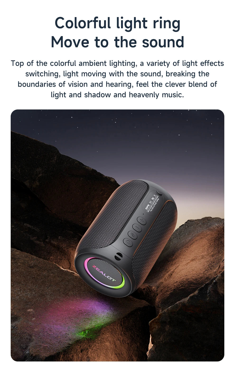 S32PRO Mini Bluetooth Speaker Portable Wireless Column HIFI Stereo Waterproof Sound Box 15W Wireless Speaker for Outdoor