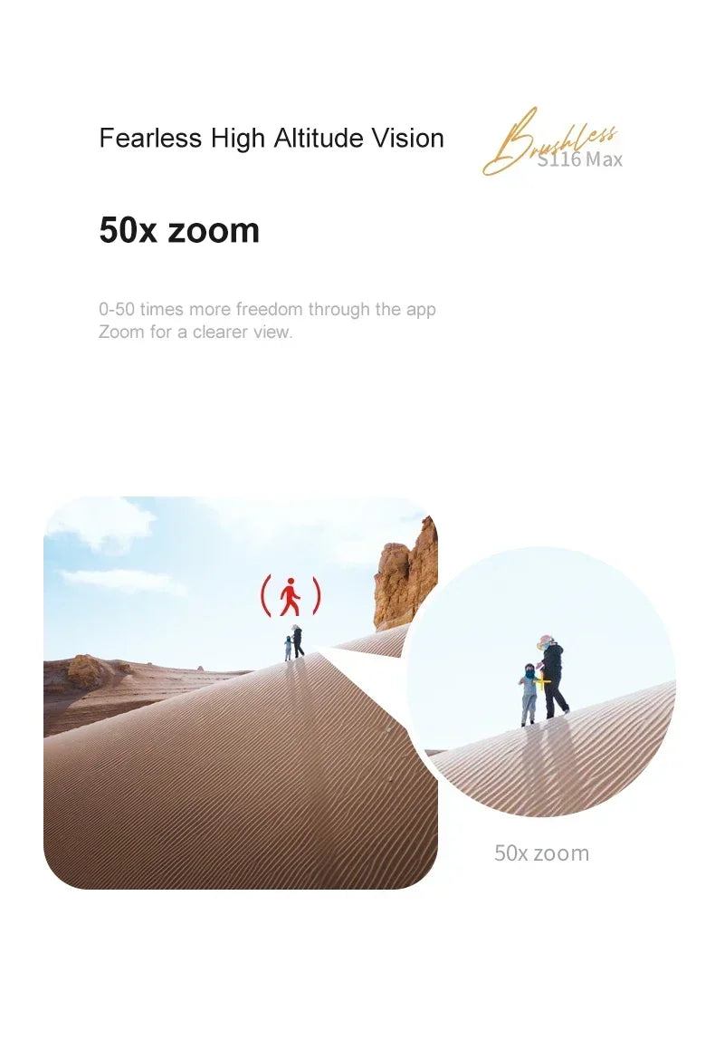 2025 New S116 MAX 8K Drone 3 Batteries+WIFI FPVDual Camera Ptical Flow 360° Obstacle Avoidance Brushless Motor RC Quadcopter
